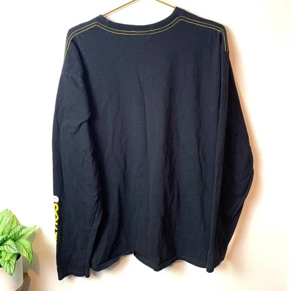 Nike Black & Yellow Long Sleeve T-Shirt - Sz XXL - Picture 4 of 4